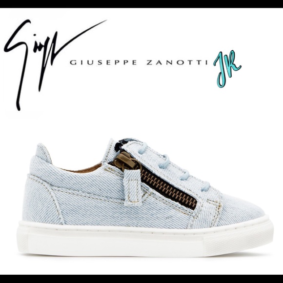 giuseppe zanotti jr NEW denim lowtops